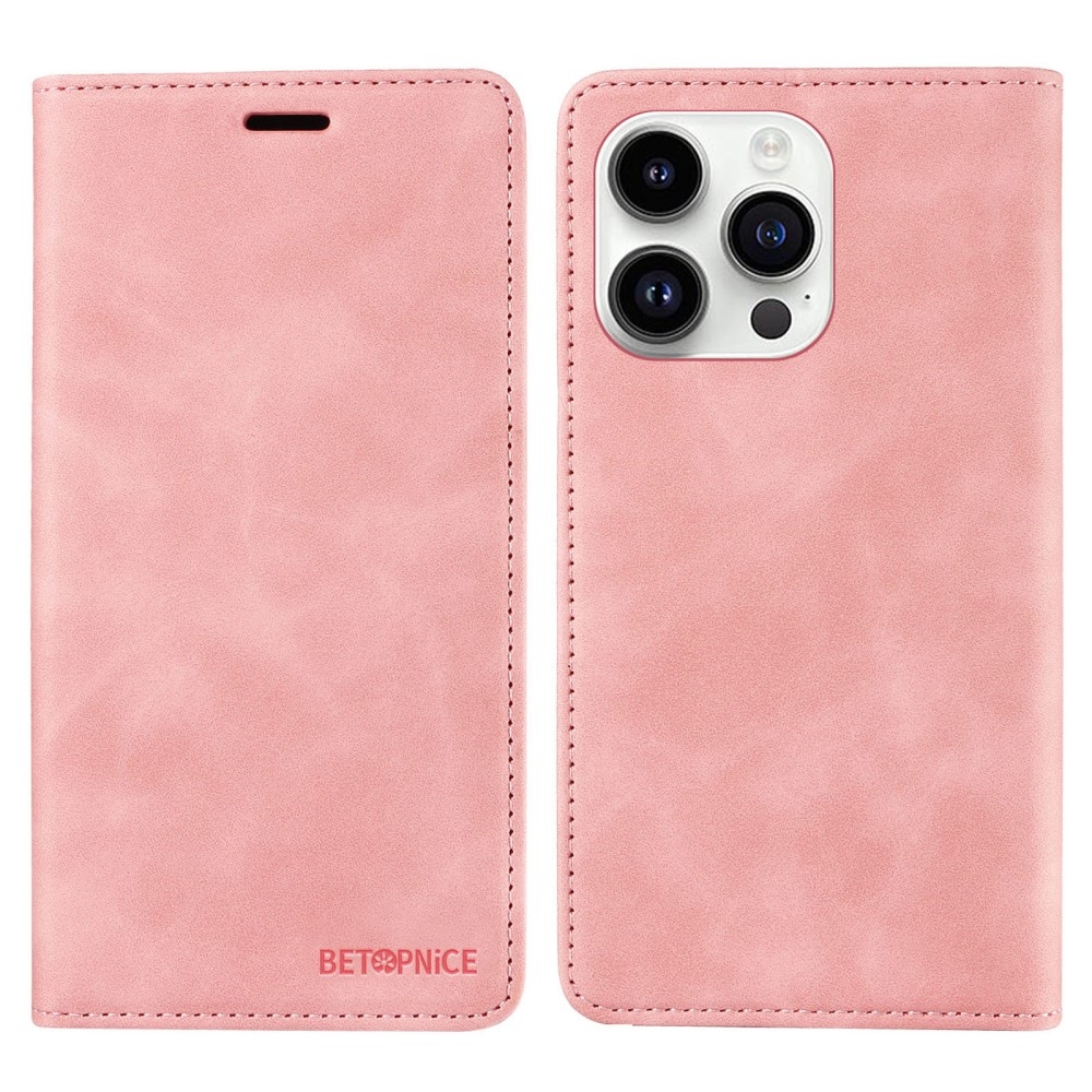 Preklopni ovitek BETOPNICE (pink) za iPhone 15 Pro