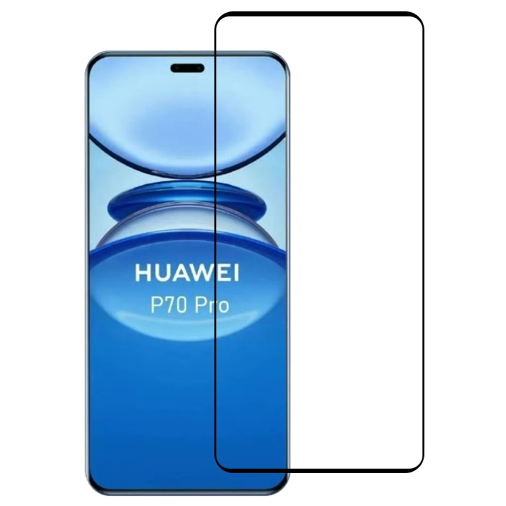 Kaljeno zaščitno steklo 3D (black) za Huawei Pura 70 Pro