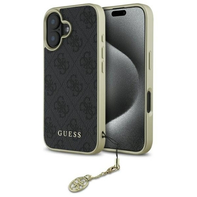 Originalen ovitek Guess Charms Collection for iPhone 16 Plus - black