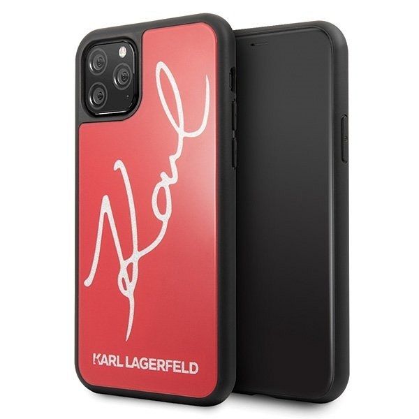 iPhone 11 Pro Karl Lagerfeld (Glitter Karl Signature Red) tok