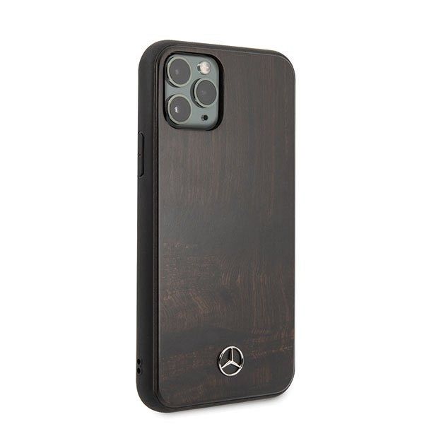 Originalna maska MERCEDES (dark brown) Wood line za iPhone 11 Pro Max