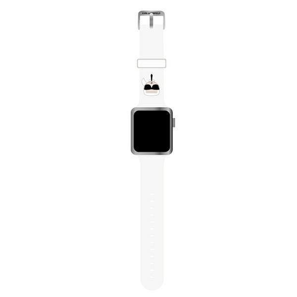 Apple Watch 1 / 2 / 3 / 4 / 5 / 6 / 7 / 8 / 9 / SE 42/44/45 mm  Karl Lagerfeld - White