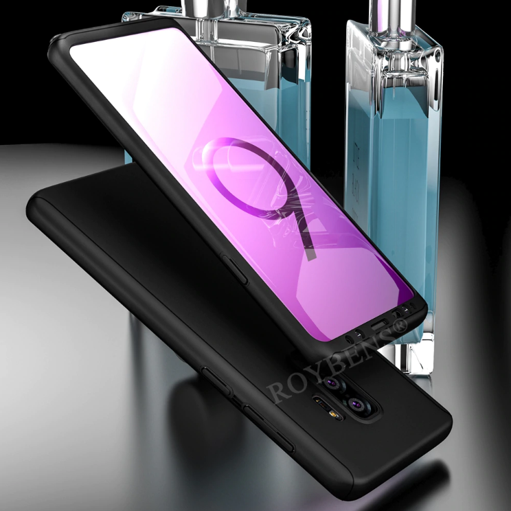Galaxy A50/A30s 360° telefontok + biztonsági védőüveg (black)